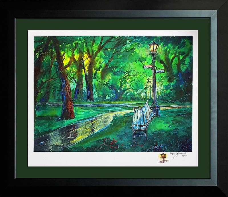 Michael Schofield Limited Edition with Remarque on paper landscape: Michael Schofield Limited Edition with Remarque Surreal Forrest. Approx. 30 x 40 inches on paper. Hand signed and numbered by the artist. Includes certificate of authenticity. This work was purchased