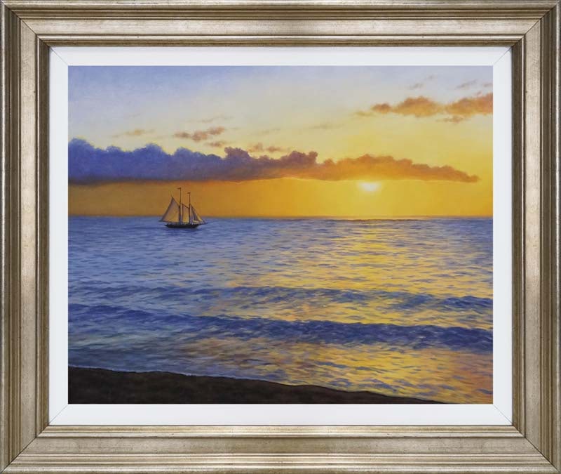 Robert Copple Original Mixed Media on canvas: Original mixed media on canvas by Robert Copple. Approx image size 34x22 inches. One-of-a-kind original. Hand signed by the artist. Includes certificate of authenticity. This work was purchased direct