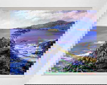 Cypress Point Monterey by David Lloyd Glover Hand embellished on canvas