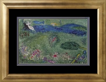 Marc Chagall Lithograph after Chagall Hand signed