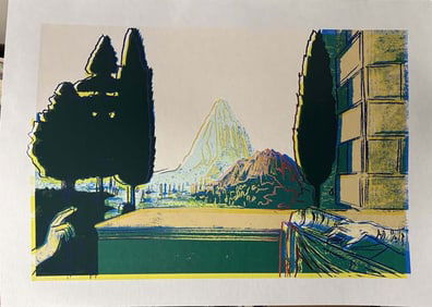 Andy Warhol Serigraph from 1984 from Leonardo Da Vinci suite