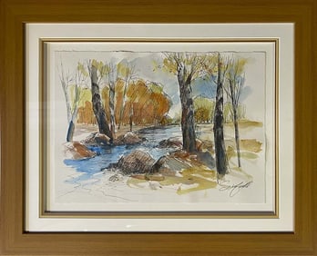 Original watercolor and ink on paper Michael Schofield