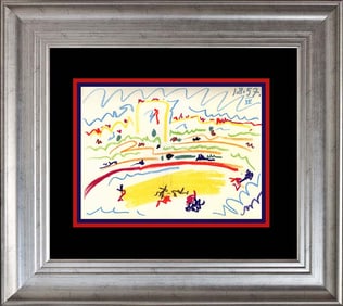 Pablo Picasso Lithograph 60 years ago Corrida