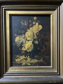 Artist: Anna Eliza Hardy (1839-1934) Technique: oil on canvas. Measurements: 31 x 26 cm Title: Still