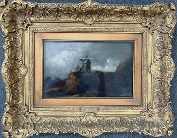 George Michel oil on board