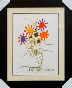 Pablo Picasso Bouquet of Peace Collection Domaine Picasso Limited Edition on paper.