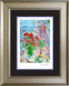 Marc Chagall Red Bouquet Marc Chagall Limited Edition