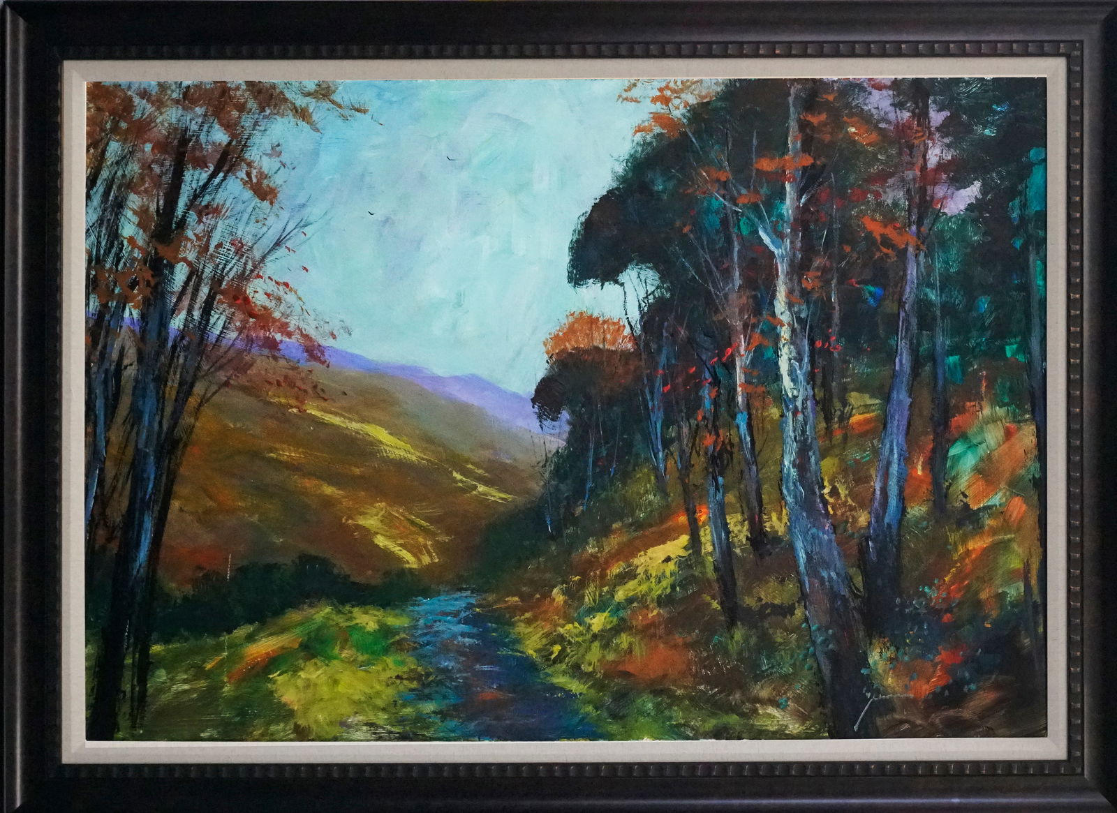 Michael Schofield Original on canvas landscape: Michael Schofield Original on canvas. Hand signed by the artist. One of a kind original. Approx 30 x 40 inches. Includes certificate of authenticity. This work was purchased directly from the artist.