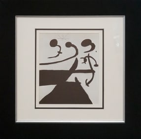 Joan Miro color Plate Lithograph from 1964