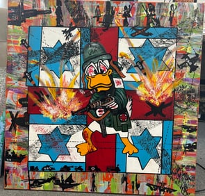 Middle East 2024 original oil on canvas by Arthur Chorny