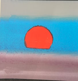 Andy Warhol from 1972 Sunset Unique Edition Original Serigraph Silkscreen in colors.