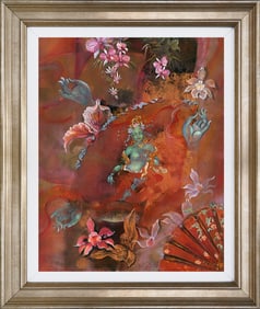 Zen Kali  by Arina Hand embellished acrylic on canvas