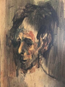 David Bomberg (1890 – 1957) British  oil on Canvas 24x17 inches