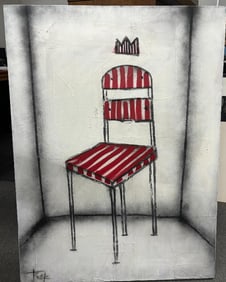 Jack Winthrop Stay a While oil on canvas