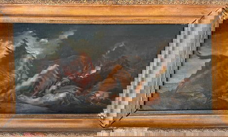 Diego Velazquez (1599-1660) “Old Studio  Oil on canvas painting study by Velazquez Mercury and