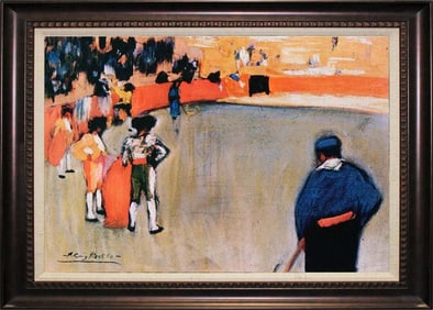Pablo PIcasso Limited Edition Bullfight II  Pablo Picasso Hand Embellished
