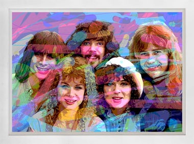 Heart Mixed Media original on canvas by David Lloyd Glover