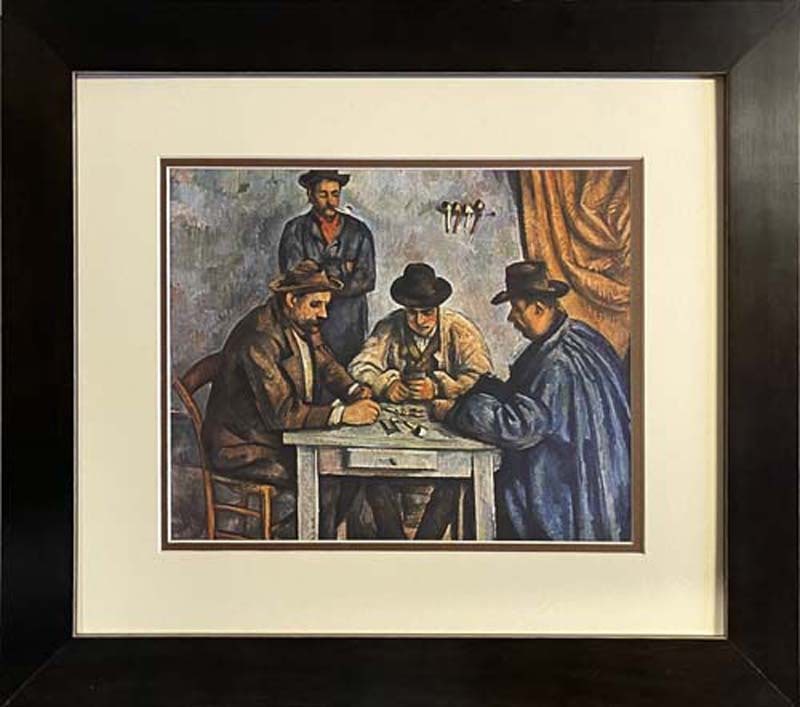 Paul Cezanne color plate lithograph from 1970: Paul Cezanne color plate lithograph from 1970. Approx 22x20 inches. Custom framed and includes certificate.