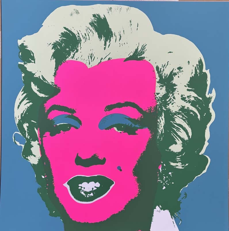 Marilyn Monroe Andy Warhol Serigraph Limited Edition Sunday B. Morning.: Andy Warhol Serigraph Marilyn Monroe Limited Edition Sunday B. Morning. Approx 36x36 inches. Includes certificate.