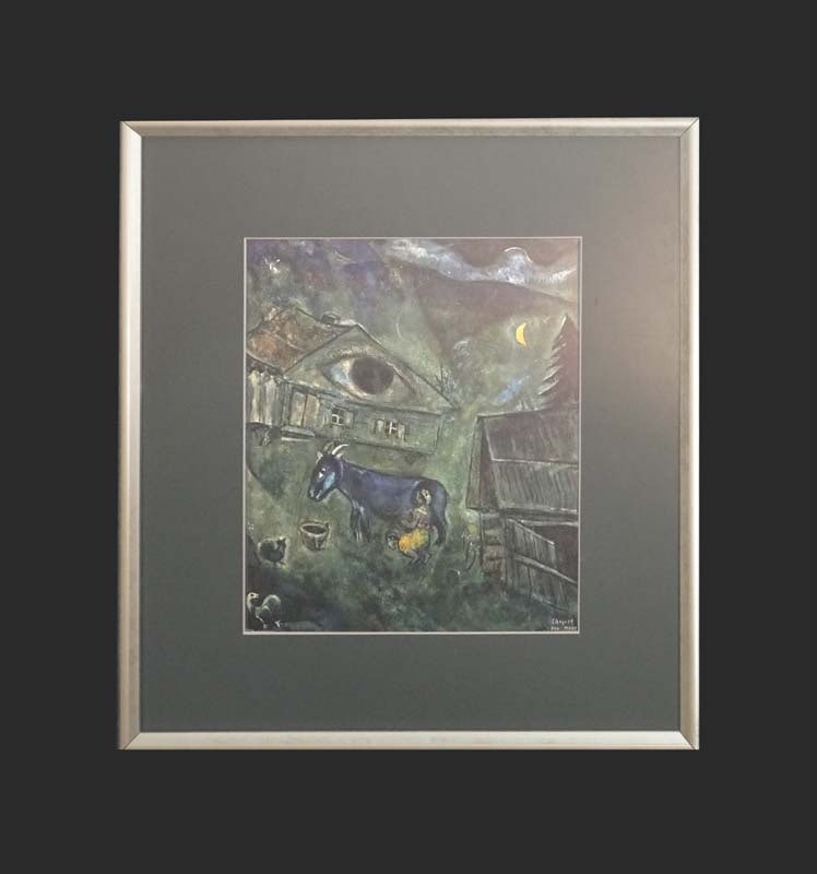 Marc Chagall Lithograph from 1968: Marc Chagall lithograph from 1968. Approx 24x20 inches and includes certificate Custom framed.