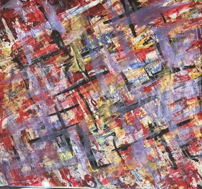 Original on canvas by Art Chorny Abstract: Original on canvas by Art Chorny Approx 30x40 inches One of a kind original Hand signed by the Artist and includes certificate of authenticity.