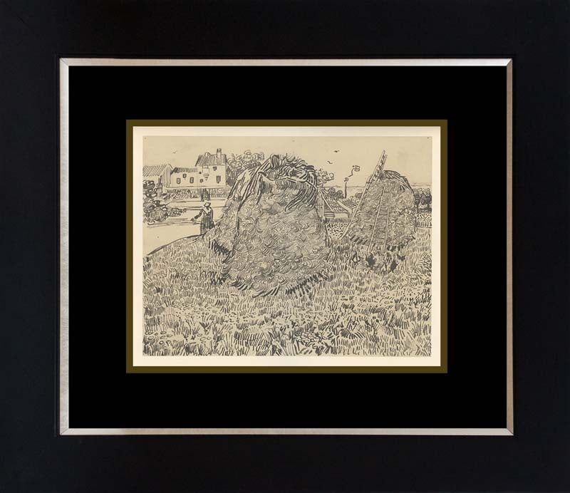 Van Gogh Color Plate Lithograph after Van Gogh 1957: Vincent Van Gogh Color Plate Lithograph after Van Gogh 1957 Van Gogh Color Plate 1957 Lithograph. Paris. Approx 24x20 inches professionally framed. Includes certificate of authenticity.