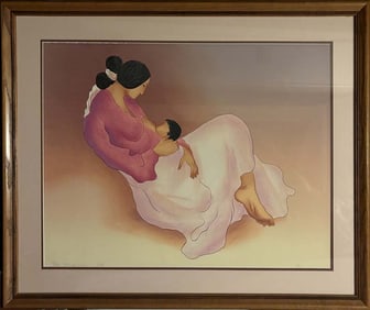 R. C. Gorman Limited Edition Serigraph Hand signed and numbered and framed