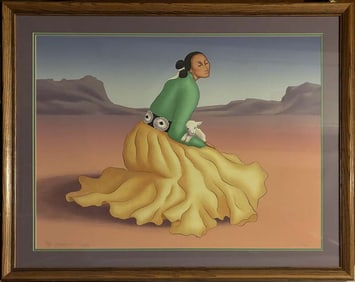 R. C. Gorman Limited Edition Serigraph Hand signed and numbered and framed