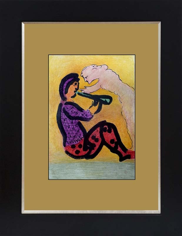 Marc Chagall Lithograph from 1968: Marc Chagall Lithograph from 1968 Approx 24x20 inches Custom framed Includes certificate.