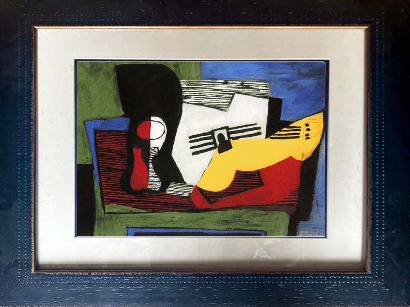 Pablo Picasso Collection Domaine Limited Edition: Limited Edition on paper from Pablo Picasso Collection Domain. Signed by the Picasso Estate Lithograph Pablo Picasso. Approx 24x30 inches. Includes Certificate of Authenticity. Professionally framed.