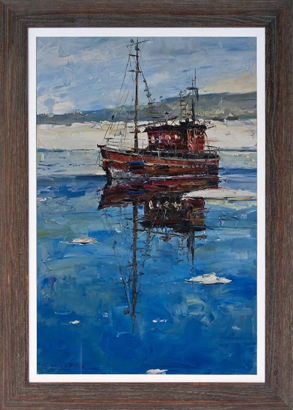 Jorn Fox original on canvas: Original Oil on canvas Approx 30x40. One-of-a-kind original. Hand signed by the artist Jorn Fox. Custom Framed. Includes certificate of authenticity. This work was purchased directly from the artist.