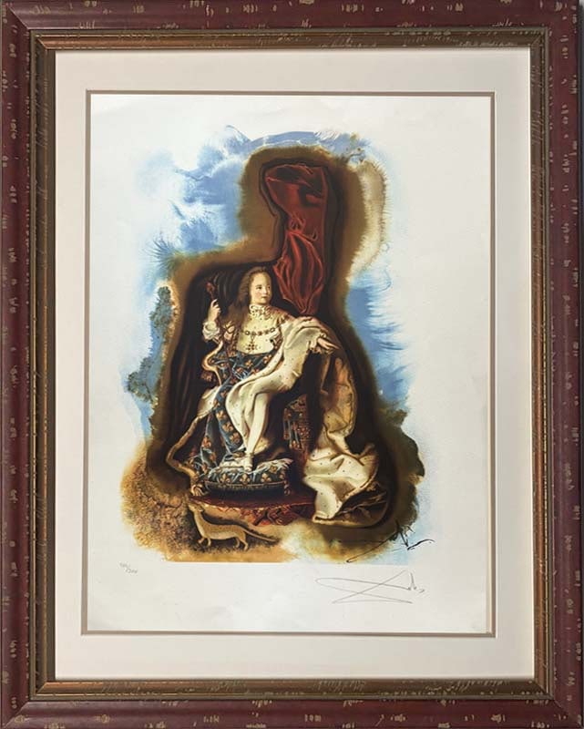Salvador Dali Limited Edition Lithograph Hand signed and numbered: Salvador Dali Limited Edition Lithograph Hand signed and numbered 1976 Approx 32x27 inches Custom framed and includes certificate.