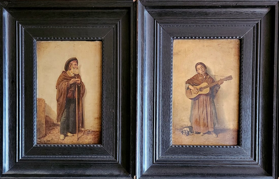 Ricardo Lopez RICARDO LÓPEZ CABRERA 1864 – 1950 PORTRAITS OF SPANISH PEASANTS. TWO PENDANT: Ricardo Lopez RICARDO LoPEZ CABRERA 1864 - 1950 PORTRAITS OF SPANISH PEASANTS. TWO PENDANT PAINTINGS.RICARDO LÓPEZ CABRERA1864 – 1950 Portraits of Spanish peasants. Two pendant paintings.Beautiful