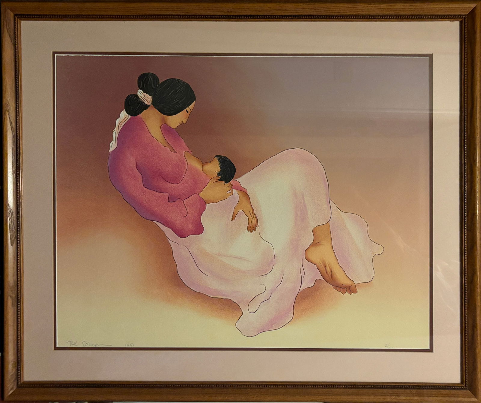 R. C. Gorman Limited Edition Original Lithograph Hand signed and numbered and framed: R. C. Gorman Limited Edition original Lithograph Hand signed and numbered and framed Approx 33x25 inches Includes certificate.