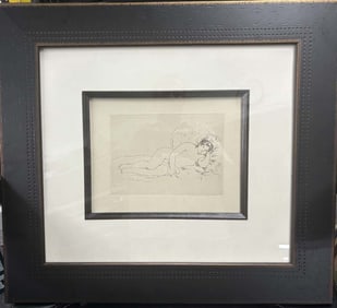 Pierre Renoir Etching Embossed