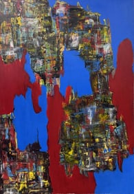 Art Chorny. Armenia. Original Painting. 59x39 inches.