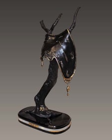 Salvador Dali Tearful Soft Watch Bronze Sculpture