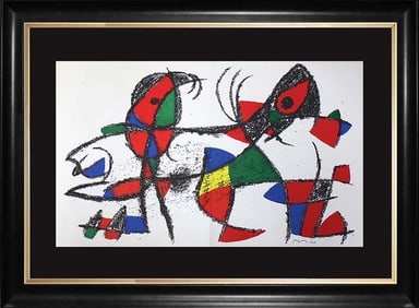 Joan Miro Hand Signed Original Lithograph