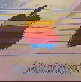 Andy Warhol Screen print Apple Macintosh 1985 from the Ads Suite Serigraph