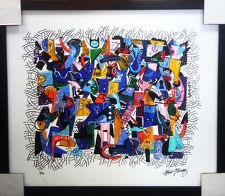 Gino Perez original mixed media unique one of a kind on canvas