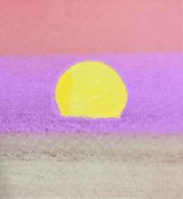 Serigraph by Andy Warhol Sunset 1972