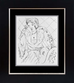 Henri Matisse Lithograph after Matisse Odalisque  from 1968  Sitting under the Stars