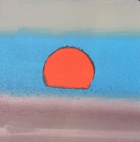 Andy Warhol  from 1972 Sunset Unique Edition Original Serigraph Silkscreen in colors.