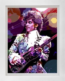 Prince Telecaster Mixed media original David Lloyd Glover
