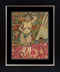 Joan Miro  Standing Nude Color Plate Lithograph