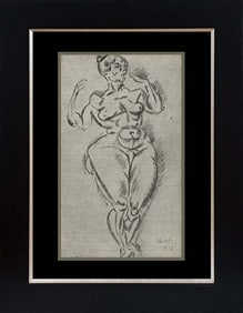 Joan Miro  Standing Nude Color Plate Lithograph