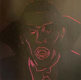 Andy Warhol Screenprint Dracula  1981 from the Myths Suite Serigraph