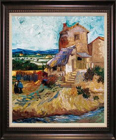 Vincent Van Gogh The Old Mill Hand embellished on canvas Limited Edition after Van Gogh