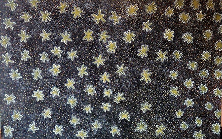 Dorithy Kunoth acrylic on canvas Bush Medicine genuine piece of Australian Aboriginal Art.