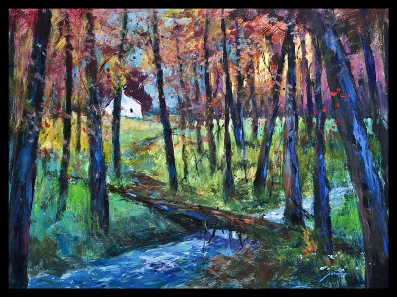 Michael Schofield Original on board landscape: Michael Schofield Original Landscape on canvasOriginal one of a kind. Hand signed by the artist. Approx 40x30 inches. Includes certificate of authenticity. Custom framed. This work was purchased direc